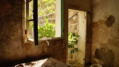 Built structure with windows in background