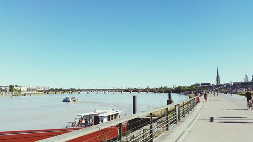 View of bridge over sea