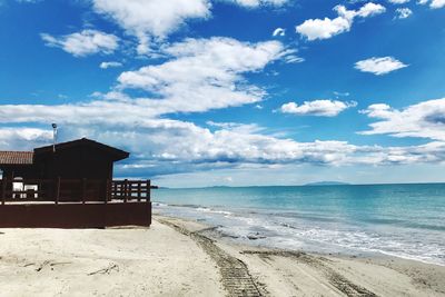 Scenic view of sea against sky