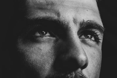 Close-up portrait of young man