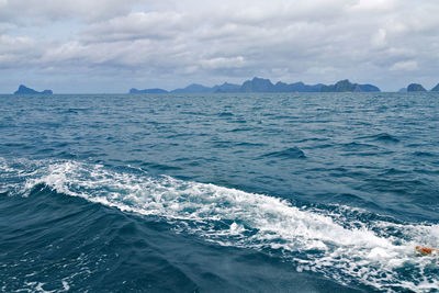 Scenic view of sea against sky