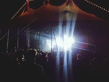 Crowd at music concert