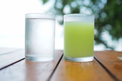 Close-up of drink on table