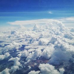 Aerial view of cloudscape