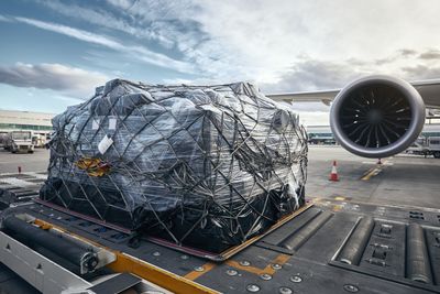 Low angle view of airplane