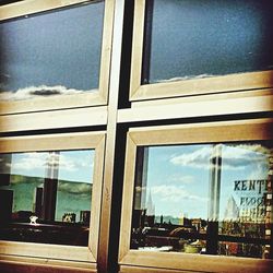 View of buildings against cloudy sky