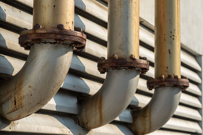 Close-up of rusty pipe