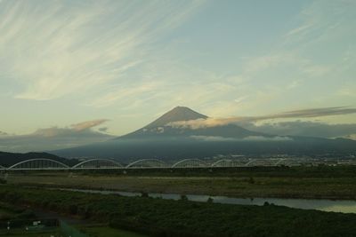 Scenic view of landscape against sky