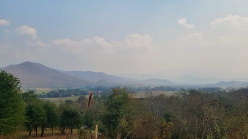 Panoramic view of landscape against sky