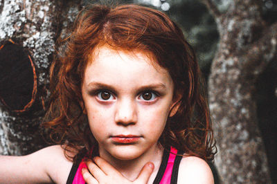 Close-up portrait of girl