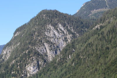 Panoramic view of landscape and mountains against sky
