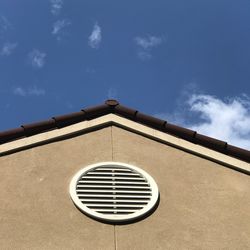 Low angle view of building against sky