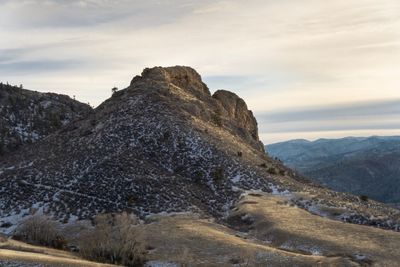 Scenic view of rocky mountains against sky