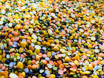 Full frame shot of multi colored candies
