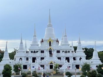 Low angle view of temple against clear sky