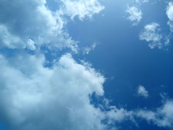 Low angle view of clouds in sky