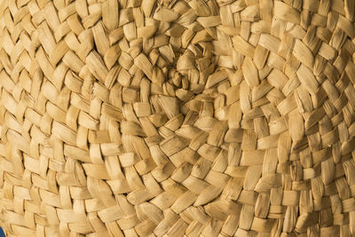 Full frame shot of wicker basket