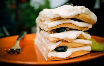 Close-up of food in plate