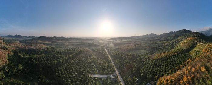 Scenic view of landscape against sky