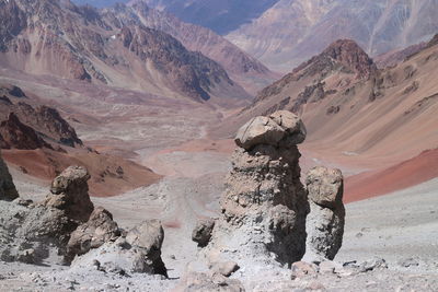 Rock formations in desert