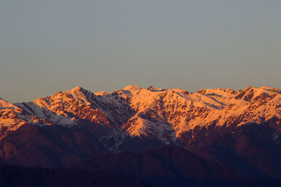 Egrisi mountain landscape, winter landscape in samegrelo, georgia