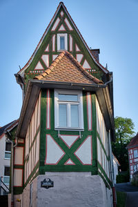 Low angle view of building against sky