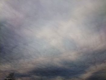 Low angle view of cloudy sky