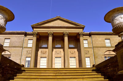 Low angle view of historical building against sky