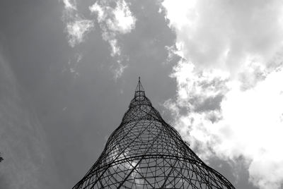 Low angle view of built structure against sky