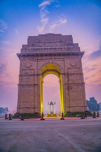 View of monument at sunset