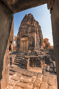 Historic temple against clear sky
