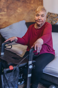 Portrait of man sitting in car
