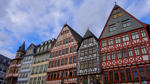 Low angle view of building against sky