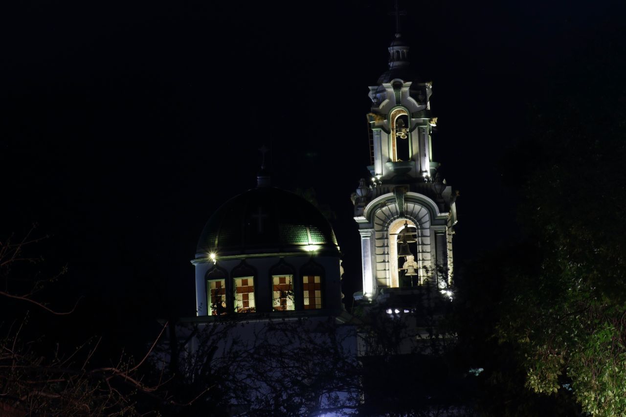 night, architecture, building exterior, built structure, illuminated, building, place of worship, religion, spirituality, belief, dome, no people, sky, travel destinations, nature, the past, history, tourism, outdoors, light, spire