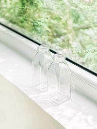 Close-up of glass on table