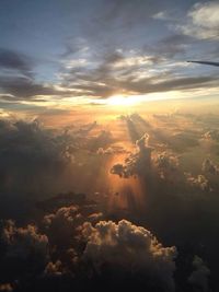 Aerial view of mountain range