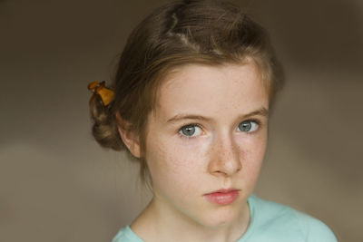 Portrait of young woman