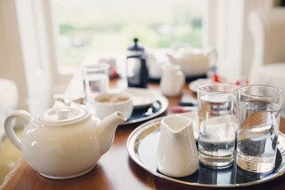 Close-up of drink on table