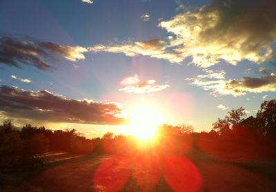 Scenic view of sunset against sky