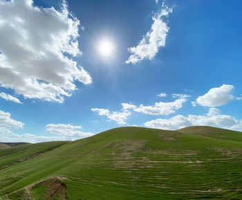 Scenic view of landscape against sky