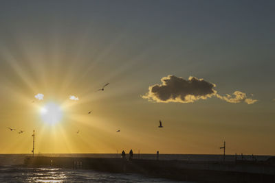 Sunset over sea