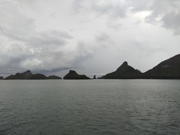 Panoramic view of sea against sky