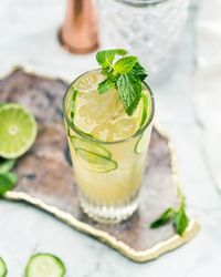 Close-up of drink on table