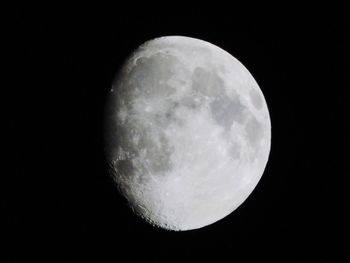 Low angle view of moon in sky