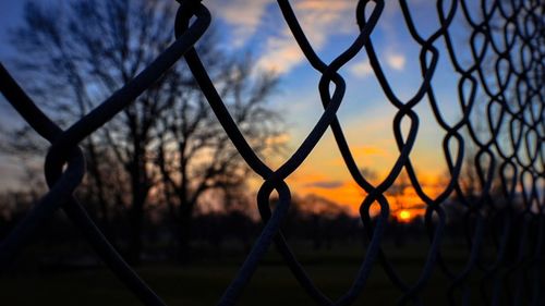 Close-up of chainlink fence