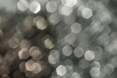 Defocused image of lights