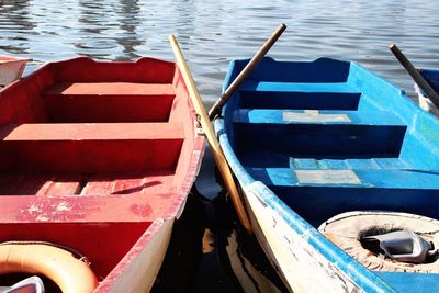 Boats in river