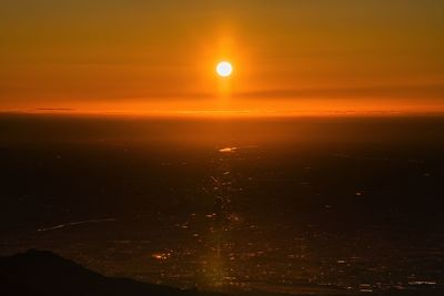 Scenic view of sky during sunset