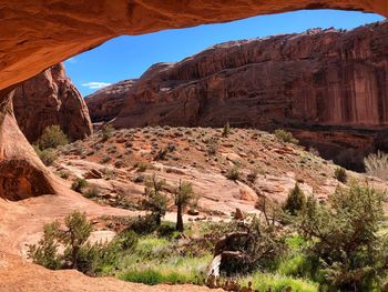 View of rock formations