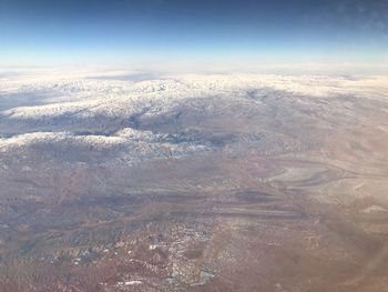 Aerial view of landscape against sky